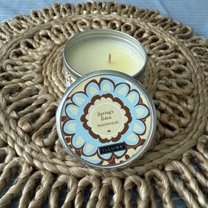 Anthropologie Illume Spring's Eden Magnolia Candle‎ 8.1oz Tin Discontinued